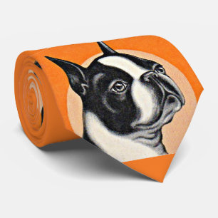 Boston-Terrier-Druck Krawatte