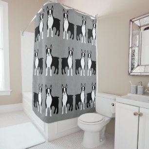 Boston Terrier Duschvorhang