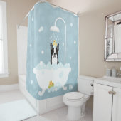 Boston Terrier Duschvorhang (Beispiel)