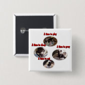 Boston Terrier: Eine Zeit Button (Vorne & Hinten)