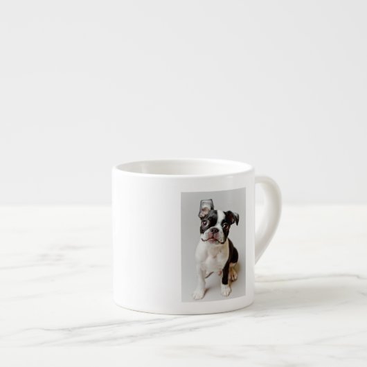 Boston Terrier Espressotasse (Vorderseite Rechts)