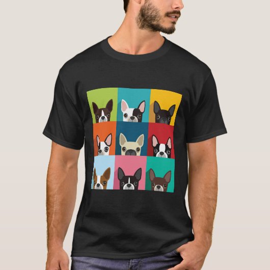 Boston Terrier Essential T-Shirt (Vorderseite)