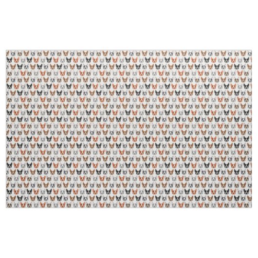 Boston Terrier Fabric Stoff (Yard (91,4 cm))