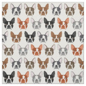 Boston Terrier Fabric Stoff (Muster)
