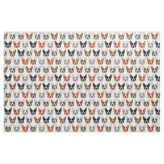 Boston Terrier Fabric Stoff (Fat Quarter (45,7 x 55,9 cm))