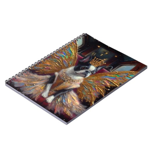 Boston Terrier Fairy Notizblock (Linke Seite)