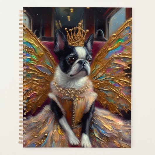 Boston Terrier Fairy Planer (Vorderseite)