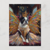 Boston Terrier Fairy Postkarte (Vorderseite)