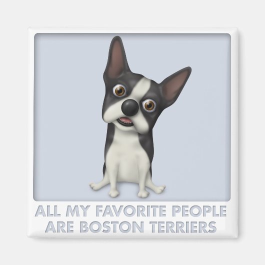 Boston Terrier Favorite Magnet (Vorne)