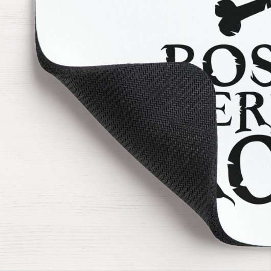 Boston-Terrier-Felsen Mousepad (Ecke)