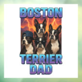 Boston Terrier Fensteraufkleber (Blatt 3)