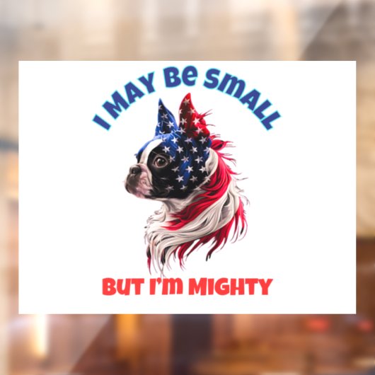 Boston Terrier Fensteraufkleber (Blatt 2)