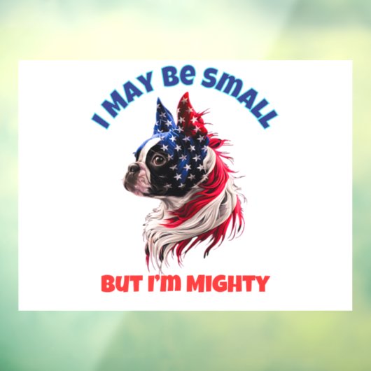 Boston Terrier Fensteraufkleber (Blatt 3)