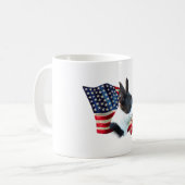 Boston Terrier Flag Kaffeetasse (Vorderseite Links)