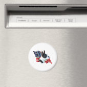 Boston Terrier Flag Magnet (In Situ (Geschirrspüler))
