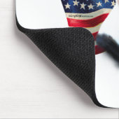 Boston Terrier Flag Mousepad (Ecke)
