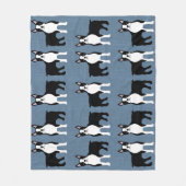 Boston Terrier Fleece Blanket (Vorderseite)