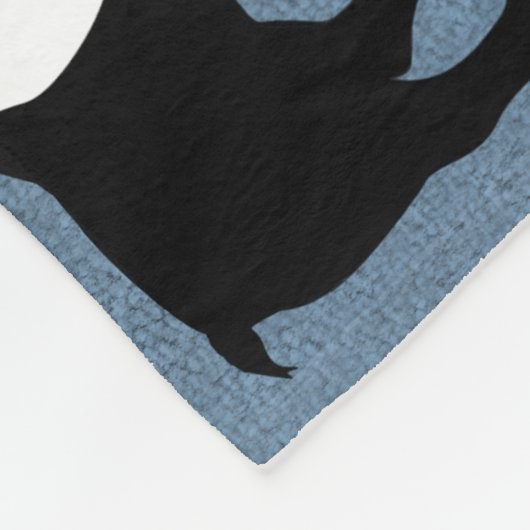 Boston Terrier Fleece Blanket (Ecke)