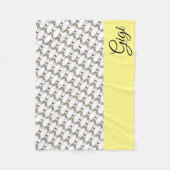 Boston Terrier Fleecedecke (Vorderseite)