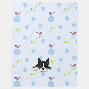 Boston Terrier Fleecedecke
