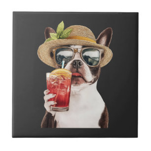 Boston Terrier Fliese