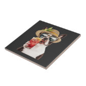 Boston Terrier Fliese (Seite)