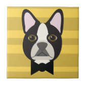 Boston Terrier Fliese (Vorderseite)