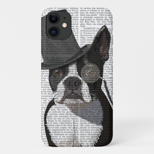 Boston Terrier, Formal Hound und Hat Case-Mate iPhone Hülle (Rückseite)