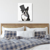 Boston Terrier, Formal Hound und Hat Leinwanddruck (Insitu (Schlafzimmer))