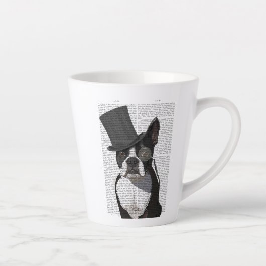 Boston Terrier, Formal Hound und Hat Milchtasse (Rechts)