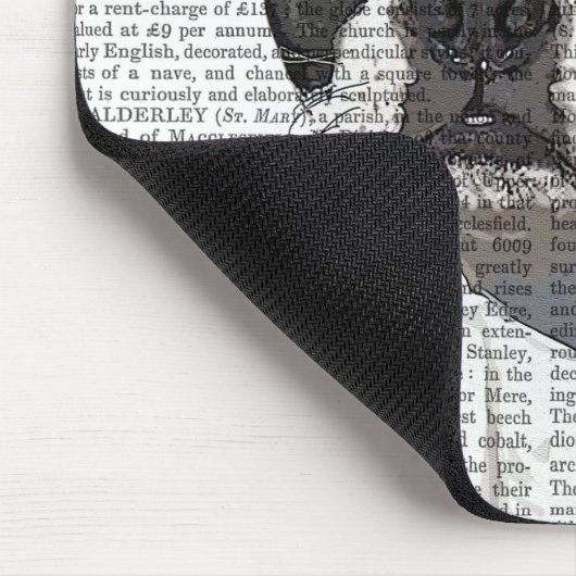 Boston Terrier, Formal Hound und Hat Mousepad (Ecke)