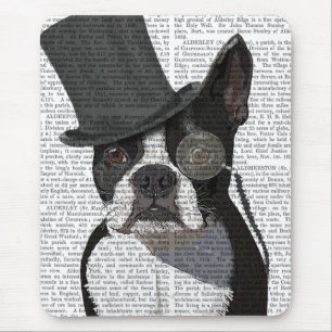 Boston Terrier, Formal Hound und Hat Mousepad