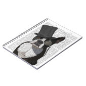 Boston Terrier, Formal Hound und Hat Notizblock (Linke Seite)
