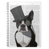 Boston Terrier, Formal Hound und Hat Notizblock (Vorderseite)