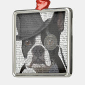 Boston Terrier, Formal Hound und Hat Ornament Aus Metall (Links)