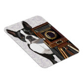 Boston Terrier Fotograf 2 Magnet (Rechte Seite)