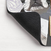 Boston Terrier Fotograf 2 Mousepad (Ecke)