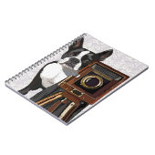 Boston Terrier Fotograf 2 Notizblock (Linke Seite)