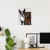Boston Terrier Fotograf Poster (Heimbüro)