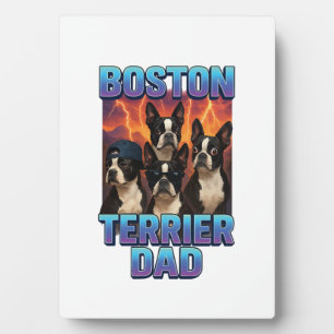 Boston Terrier Fotoplatte