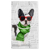Boston Terrier Funny Christmas Dog Kleine Geschenktüte (Rückseite)