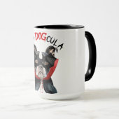 Boston Terrier Funny Count DOGcula Halloween Tasse (VorderseiteRechts)