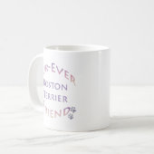 Boston Terrier Furever Kaffeetasse (Vorderseite Links)