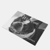 Boston-Terrier Fußmatte (Schrägansicht)