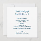 Boston Terrier Geburtstagskarte, Boston Terrier Einladung (Rückseite)