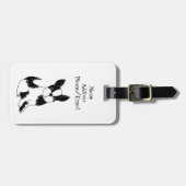 Boston Terrier Gepäckanhänger (Vorderseite horizontal)