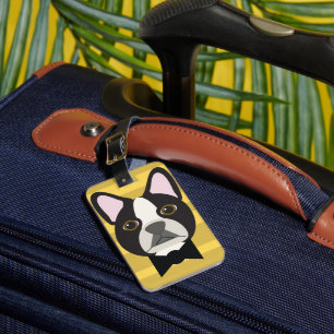 Boston Terrier Gepäckanhänger