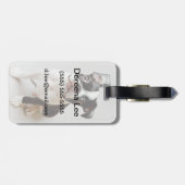 Boston Terrier Gepäckanhänger (Rückseite horizontal)