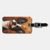Boston Terrier-Gepäckanhänger Gepäckanhänger (Vorderseite horizontal)
