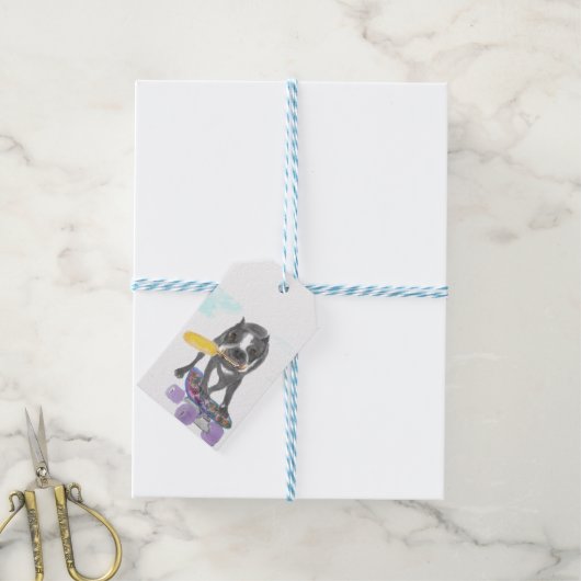 Boston Terrier Geschenkanhänger (Mit Garn)